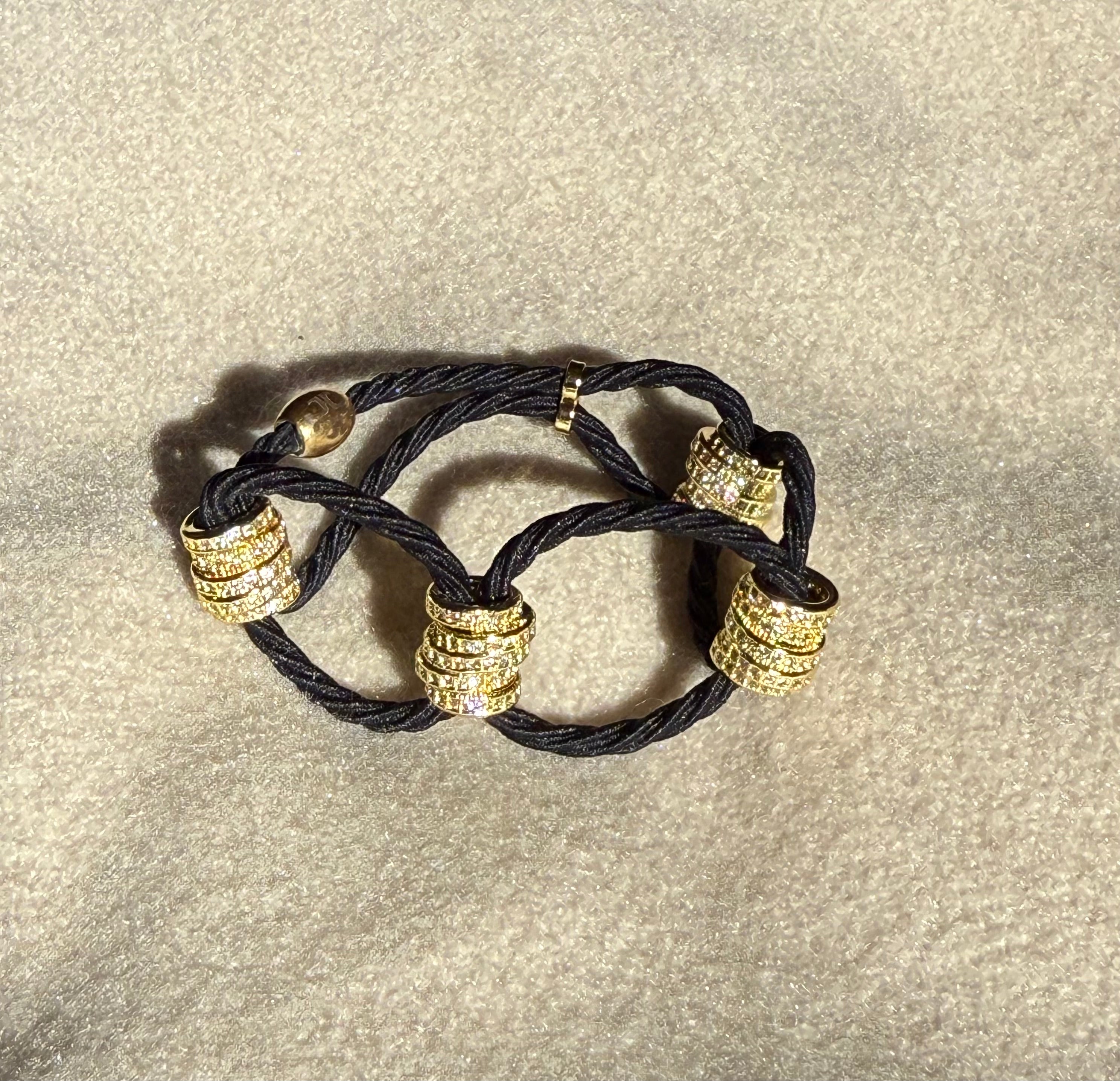 New! Lady of the Rings Double Jeweled Tie