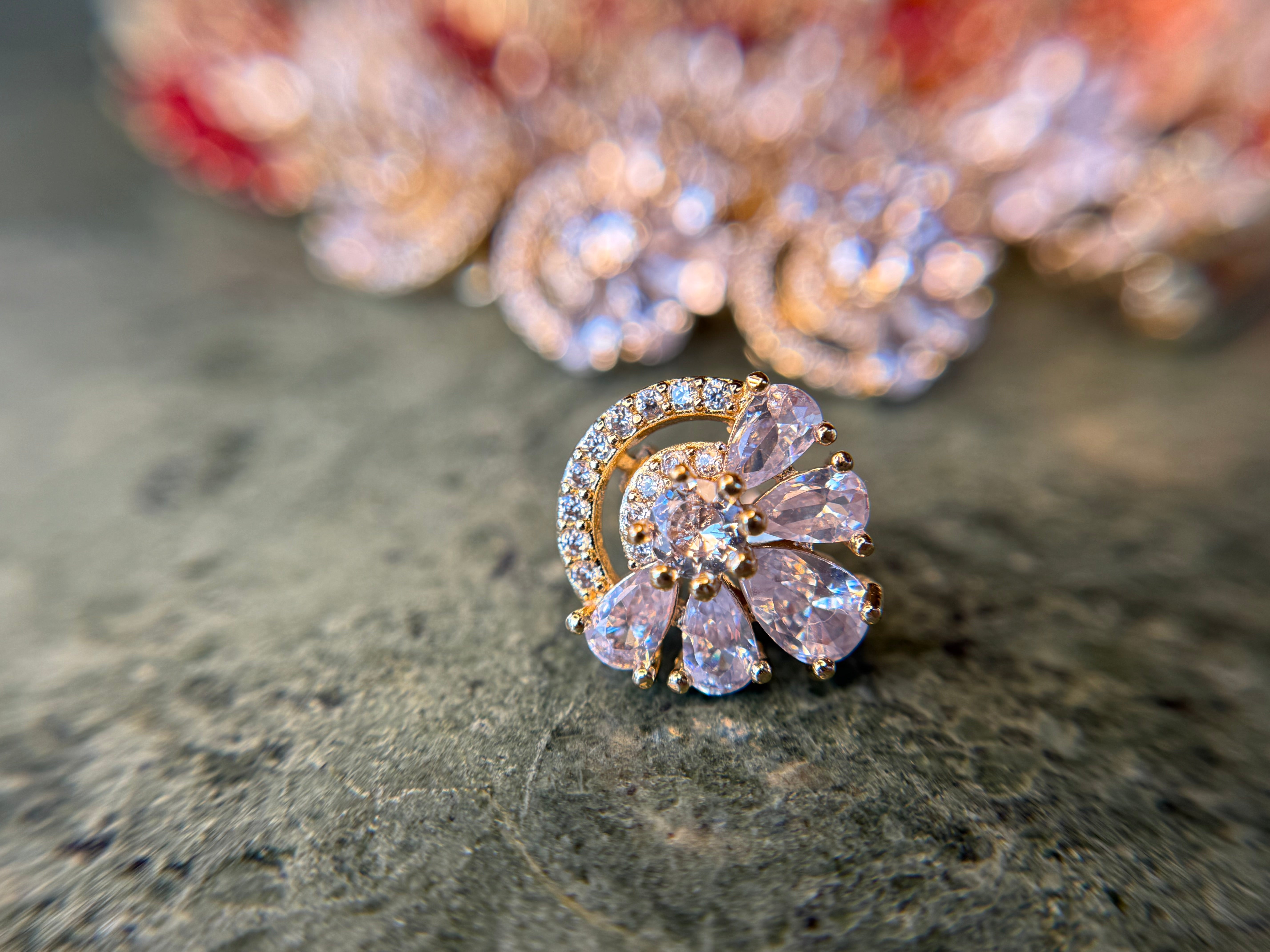 Art Deco Diamond CZ Hair Brooch - Barcitas
