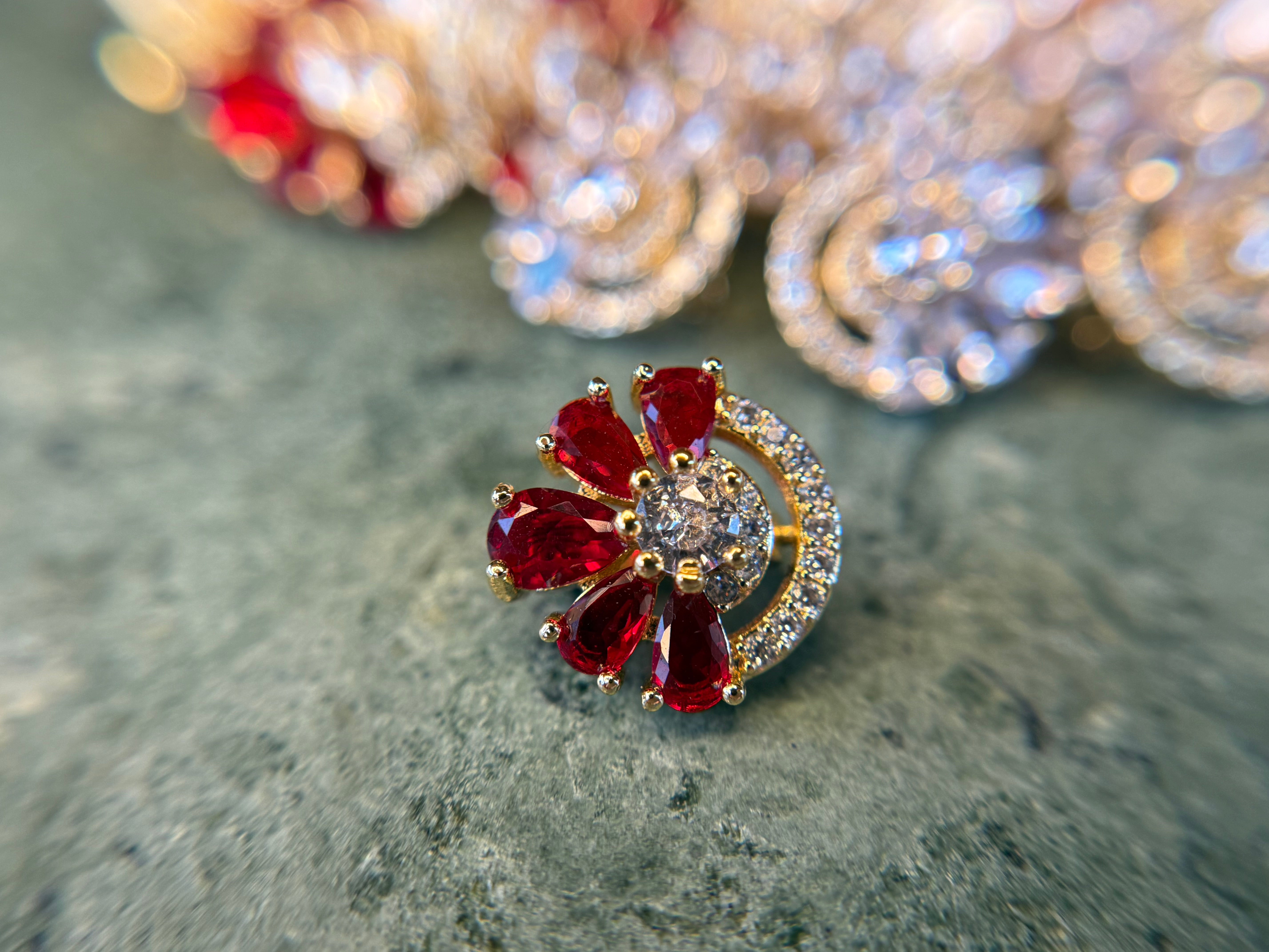 Art Deco Diamond CZ Hair Brooch - Barcitas