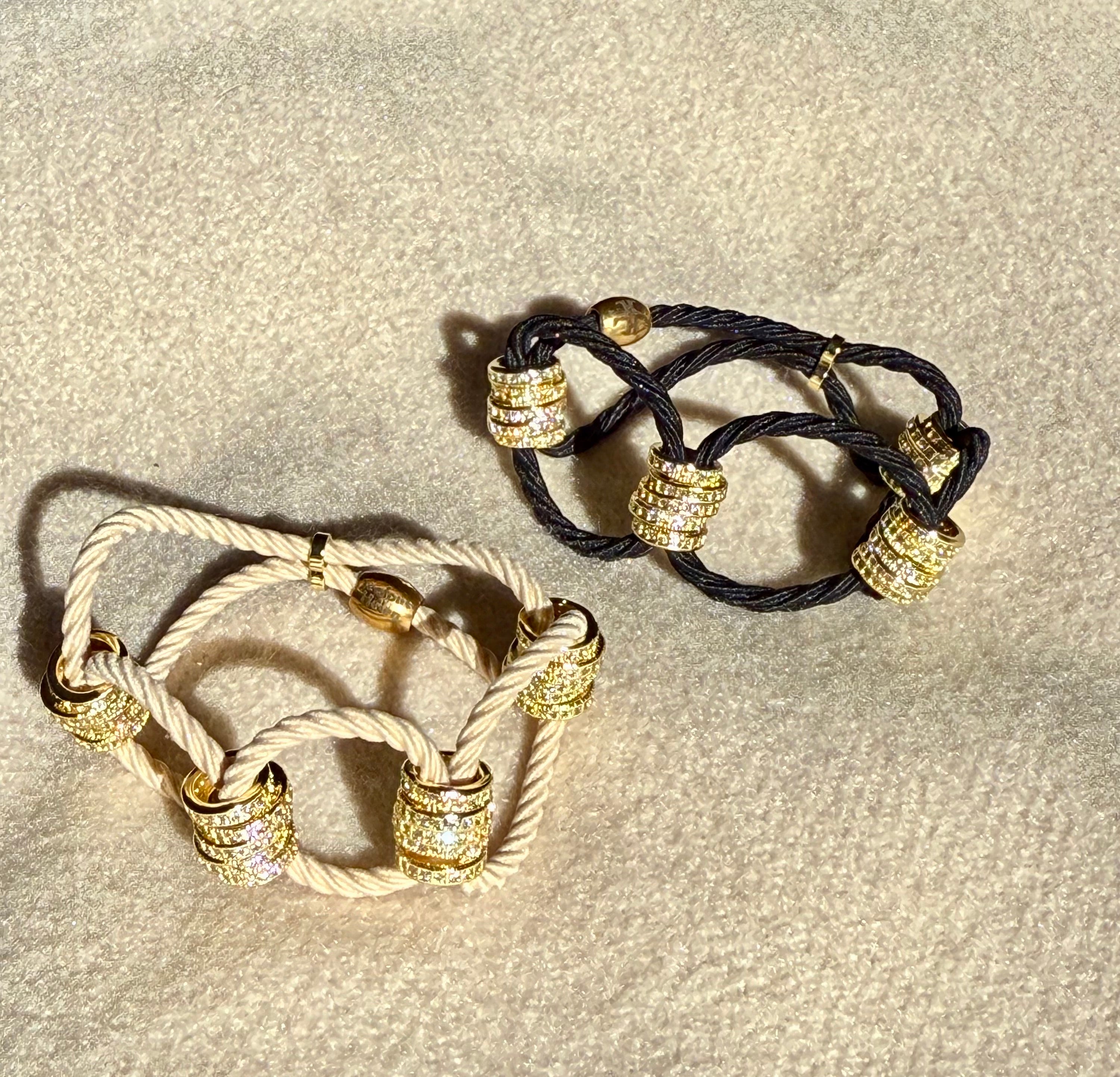 New! Lady of the Rings Double Jeweled Tie