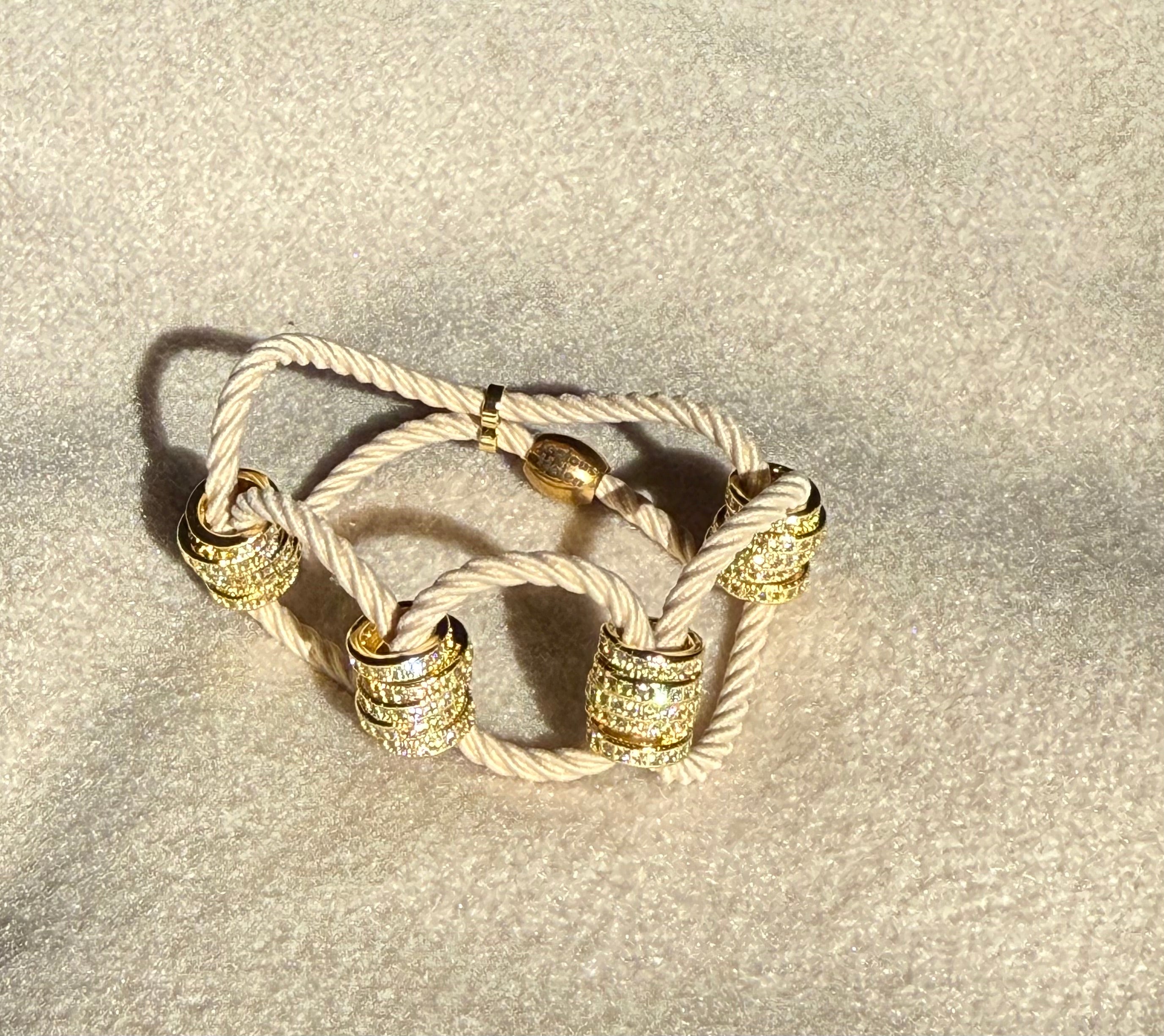 New! Lady of the Rings Double Jeweled Tie