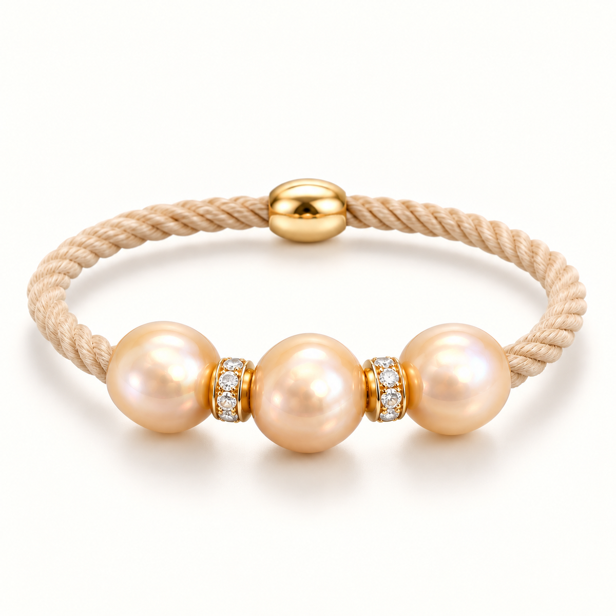 Rosé  Pearl Bracelet Hair Tie
