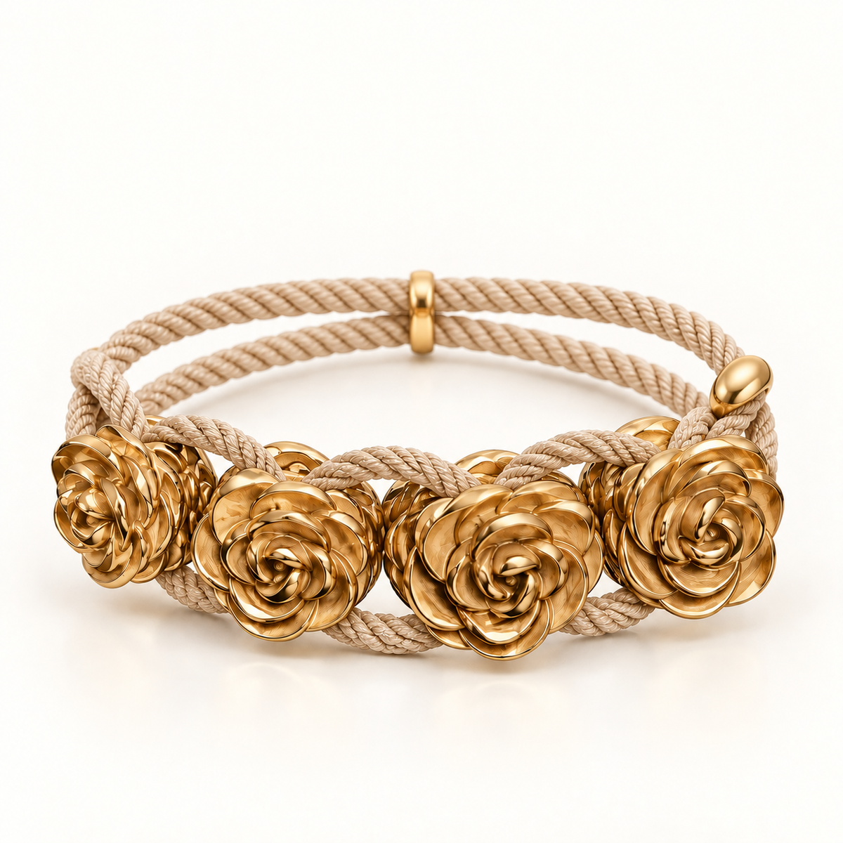 Steel Magnolia Bracelet Hair Tie